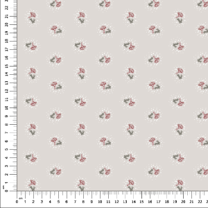 Naïve mushroom and rabbit printed fabric Ref. Niara 101